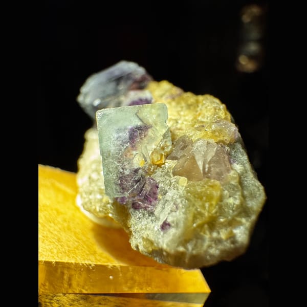 Purple Fluorite with Green Zones Inner Mongolia 3.8 cm — alternate view