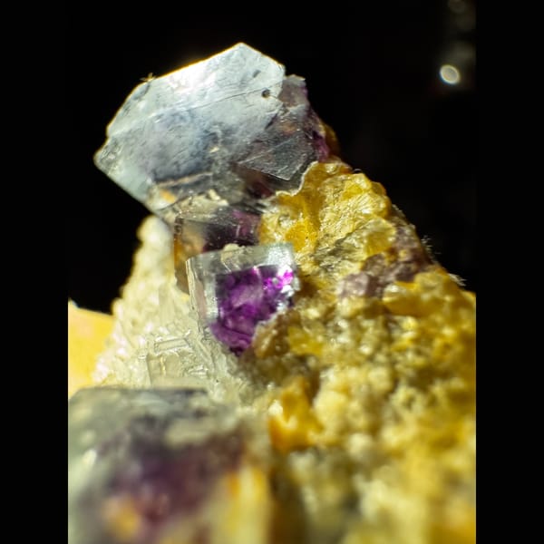Purple Fluorite with Green Zones Inner Mongolia 3.8 cm — alternate view