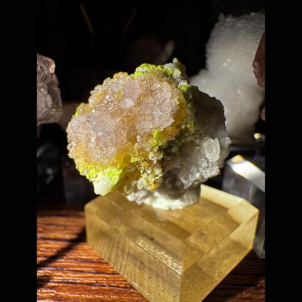 Yellow, White and Green Creedite 3.5 cm — alternate view