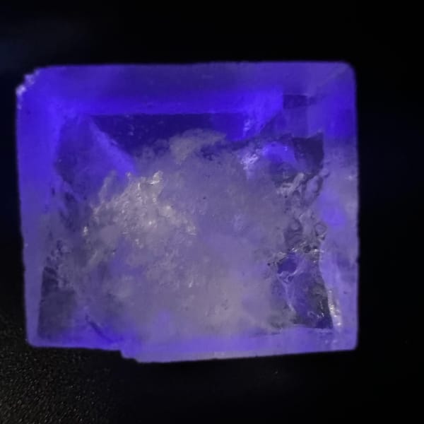 Clear Fluorite with Cloud Inclusion Yaogangxian 1.7 cm — complete view