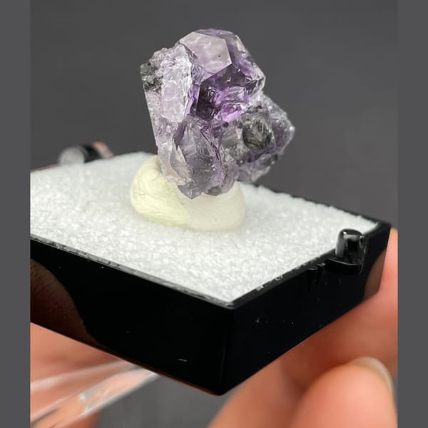 Tanzanite blue fluorite from Fujian — alternate view