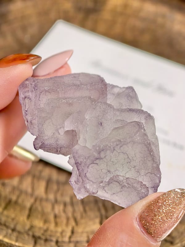Green Core Purple Rim Fluorite — Guizhou — individual mineral specimen view 2