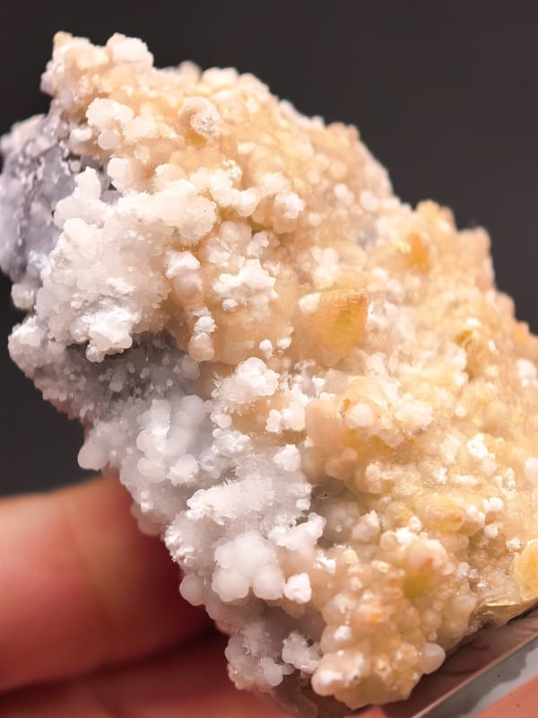 Snow Scene Fluorite with Calcite and Gypsum — Yunnan — individual mineral specimen view 1