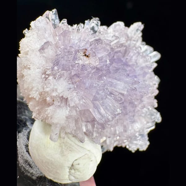 Radiating Purple and White Creedite 4.0 cm — alternate view