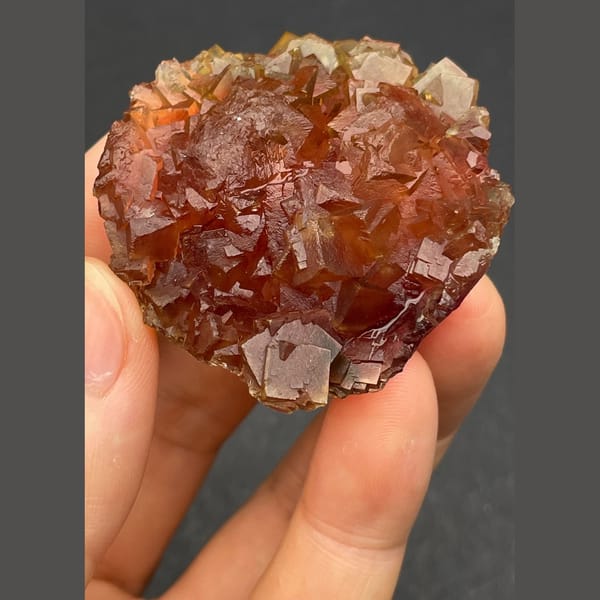 Large green fluorite cluster from Henan — detail view