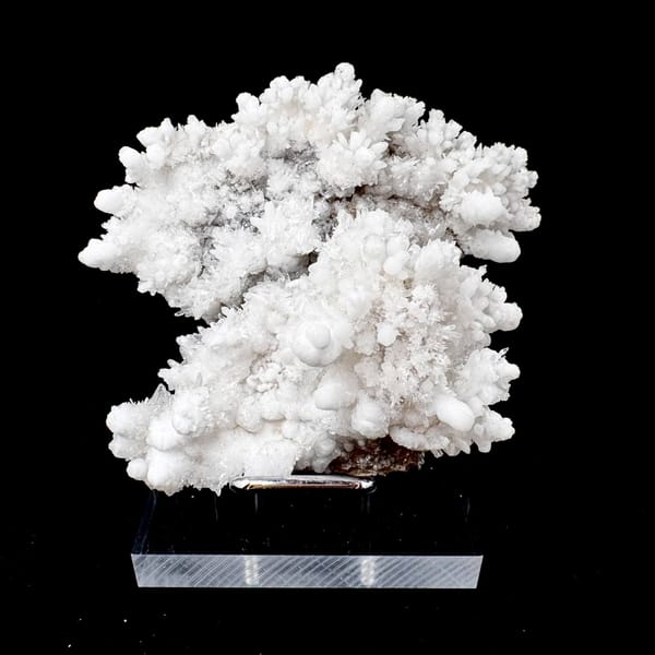 White Hydrozincite Flower Cluster 7.0 cm, Guiyang