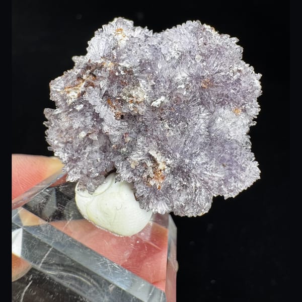Purple Creedite Cluster 4.0 cm — alternate view
