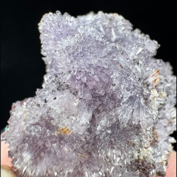Purple Creedite Cluster 4.0 cm — detail view
