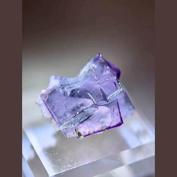 Transparent Fluorite with Chlorite and Dolomite — Yaogangxian - alternate view