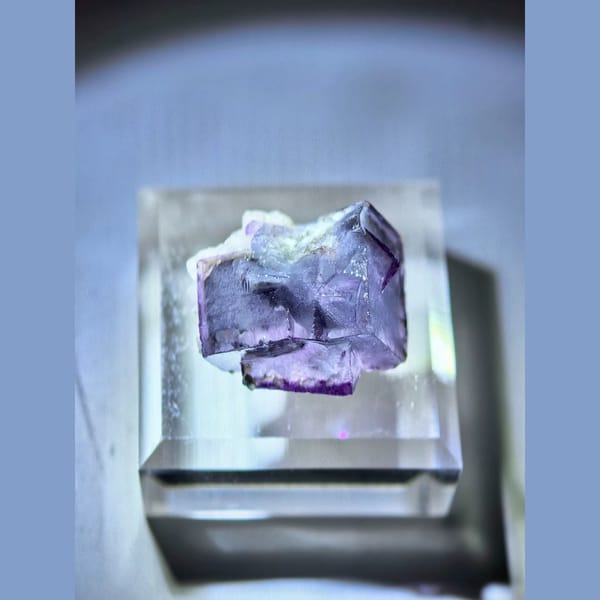 Transparent Fluorite with Chlorite and Dolomite — Yaogangxian - alternate view