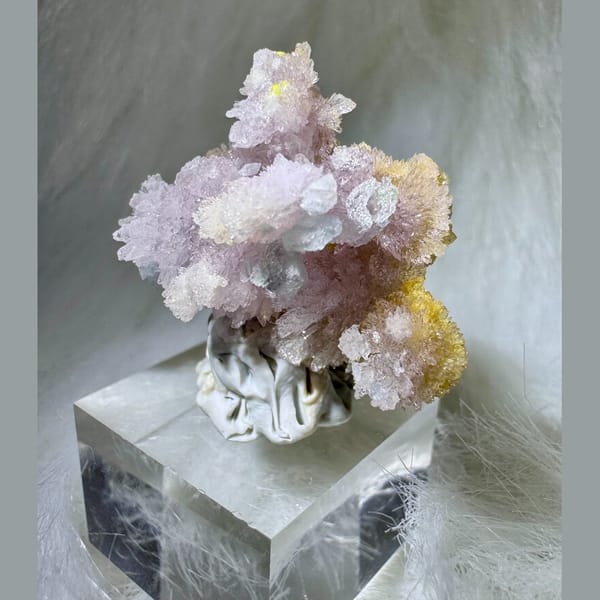 Purple Creedite with Yellow Inclusions 3.0 cm — alternate view