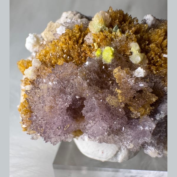 Purple and Yellow Creedite 4.2 cm — alternate view