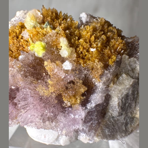 Purple and Yellow Creedite 4.2 cm — alternate view