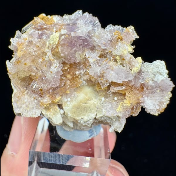 Creedite with Carlhintzeite 4.3 cm — detail view
