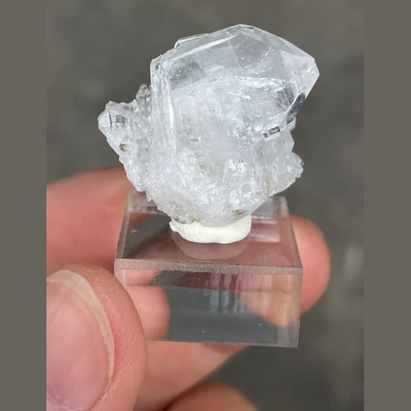 Chain suture quartz from Pakistan — detail view