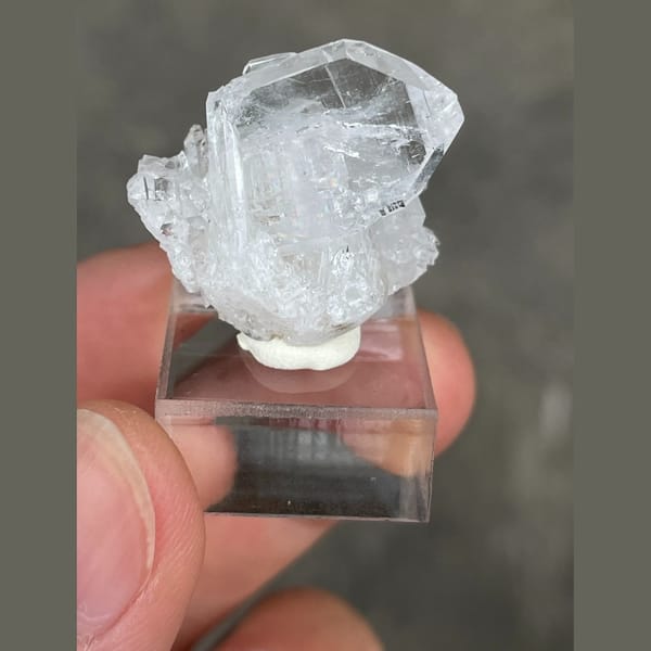 Chain suture quartz from Pakistan — detail view