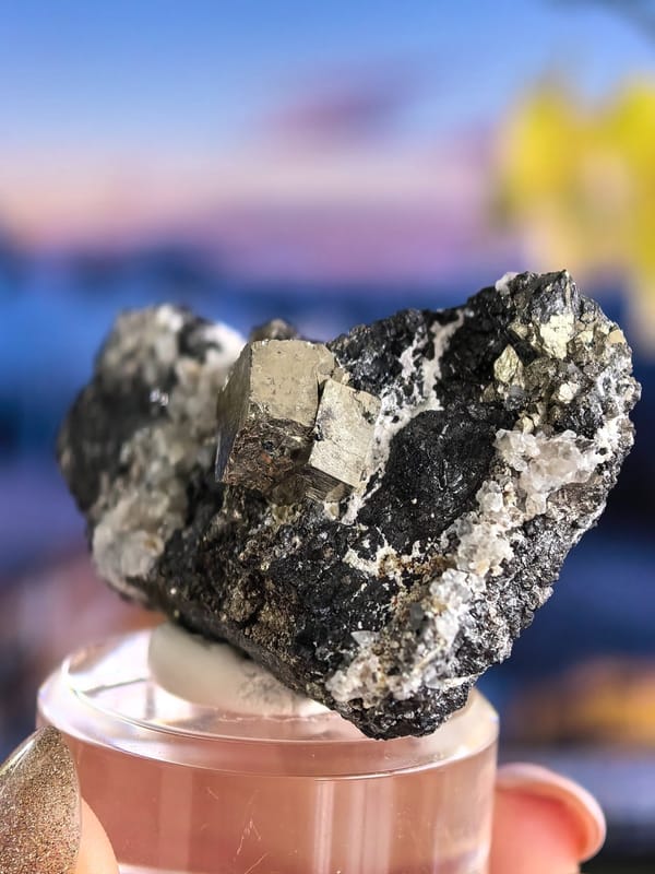 Pyrrhotite, Pyrite, Galena and Sphalerite Association — Huanggangliang — individual mineral specimen view 2