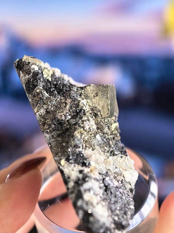 Pyrrhotite, Pyrite, Galena and Sphalerite Association — Huanggangliang — individual mineral specimen view 3