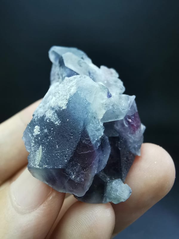 Complete alternate face of the exact fluorite specimen