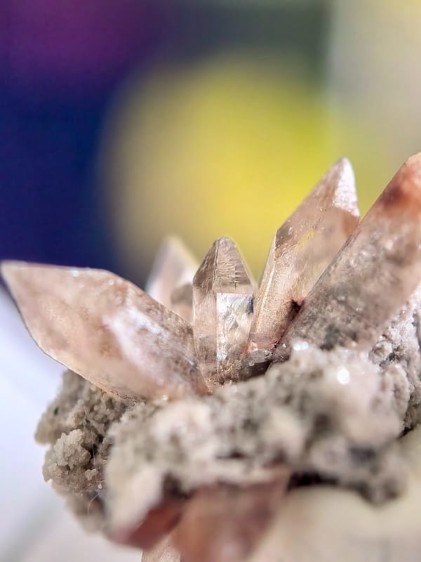 Champagne Topaz Flower Cluster — Mexico — individual mineral specimen view 2