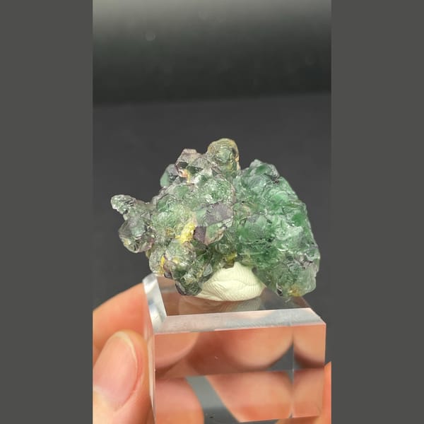 Fluorite with mica from Namibia — complete view