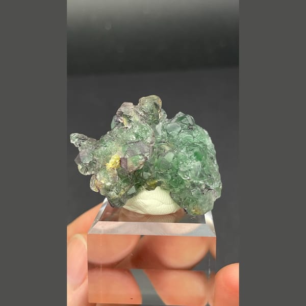 Fluorite with mica from Namibia — alternate view
