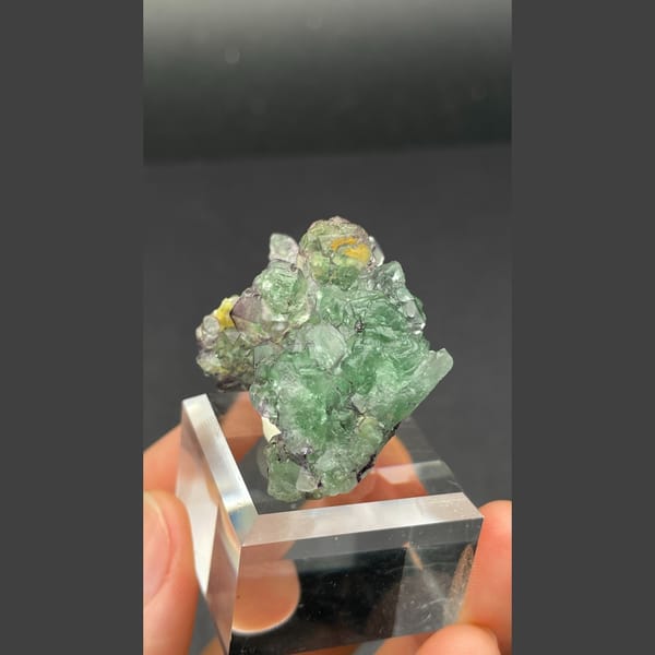 Fluorite with mica from Namibia — alternate view
