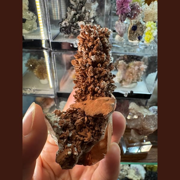 Quartz with Red Calcite Inner Mongolia 8.0 cm — complete view