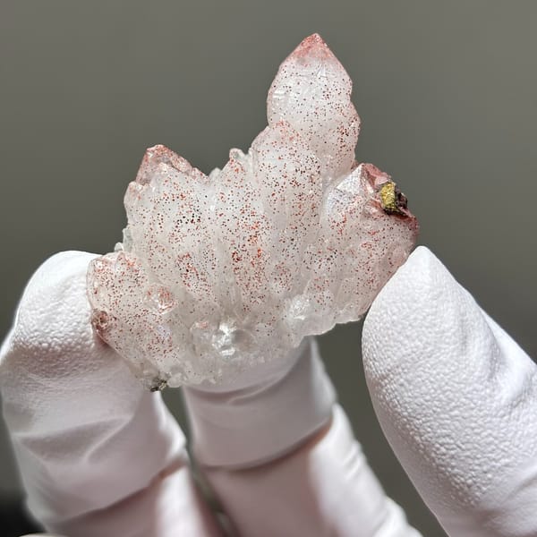 Red Quartz with Pyrite Jiangxi 3.7 cm — complete view