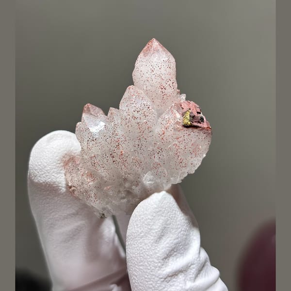 Red Quartz with Pyrite Jiangxi 3.7 cm — alternate view