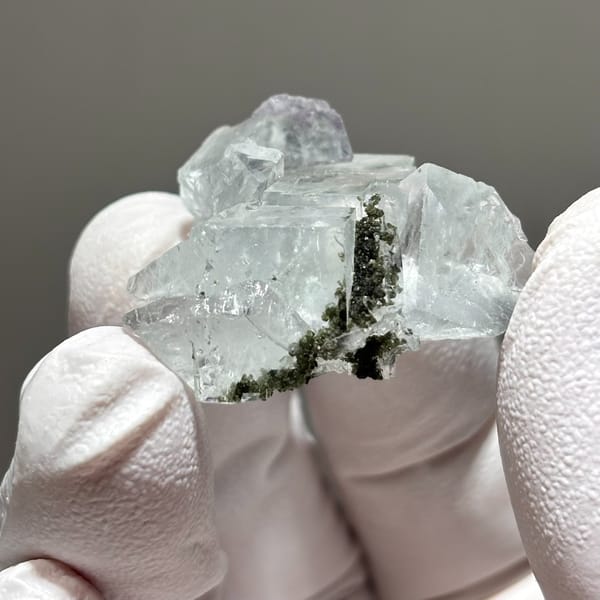 Fluorite with Chlorite Yaogangxian 3.0 cm — alternate view