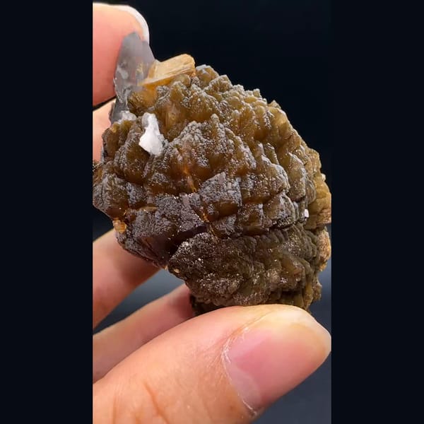 Pale pink stilbite from Yunxiao — alternate view