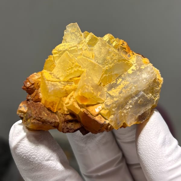 Fluorite with Yellow Skin Guizhou 5.9 cm — complete view