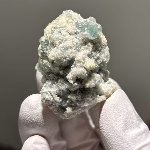 Fluorite with Quartz B Inner Mongolia 4.0 cm — complete view