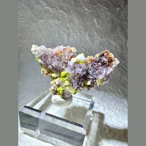 Creedite with Carlhintzeite, Purple and Yellow 3.5 cm — alternate view