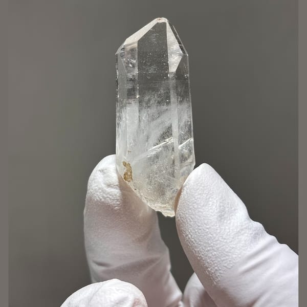 Quartz with Calcite Xuebaoding 4.6 cm — alternate view