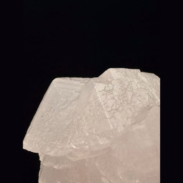 Layered pink manganoan calcite from Daye, Hubei — detail view