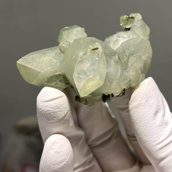 Epidote Quartz Floater Sichuan 5.9 cm — alternate view