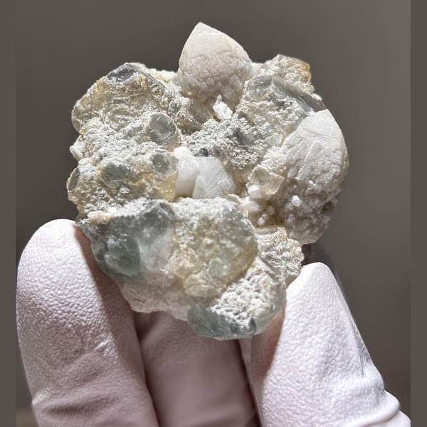 Fluorite with Quartz Inner Mongolia 4.7 cm — complete view