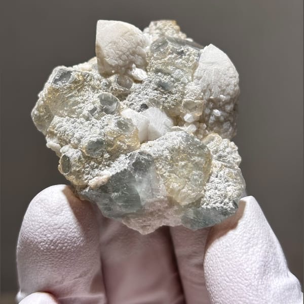 Fluorite with Quartz Inner Mongolia 4.7 cm — alternate view