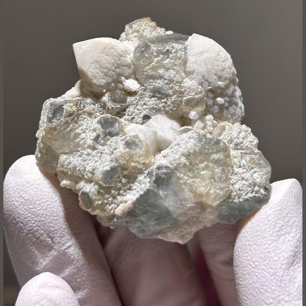 Fluorite with Quartz Inner Mongolia 4.7 cm — alternate view