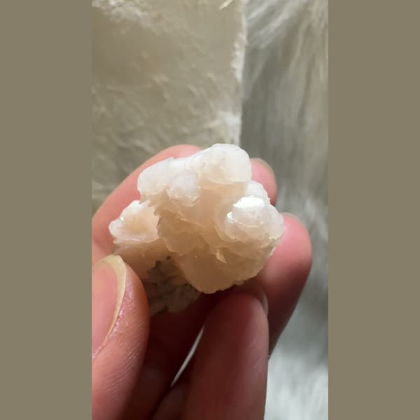 Pink Calcite Flower Cluster Inner Mongolia 4.0 cm — detail view