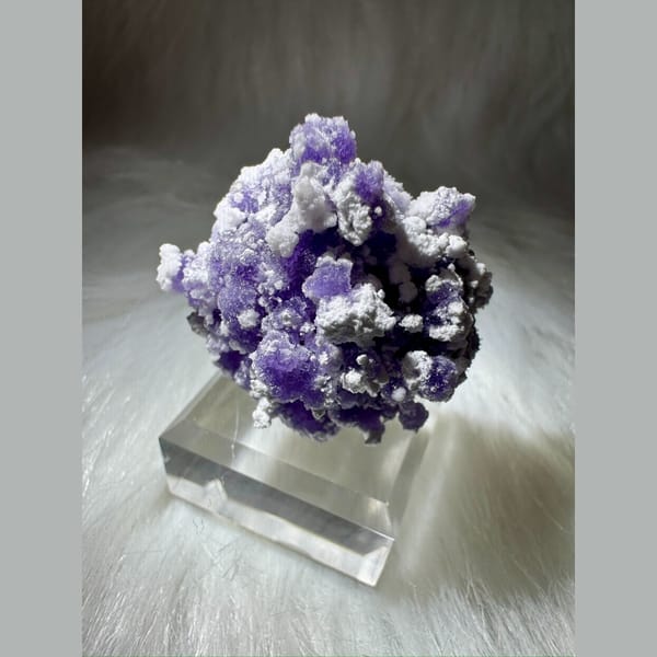 Purple and White Creedite Ball 3.0 cm — alternate view