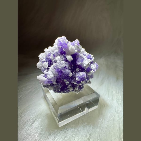 Purple and White Creedite Ball 3.0 cm — alternate view