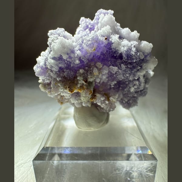 Purple and White Creedite Ball 3.0 cm — detail view