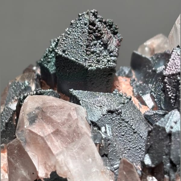 Quartz with Limonite Madagascar 10.5 cm — detail view