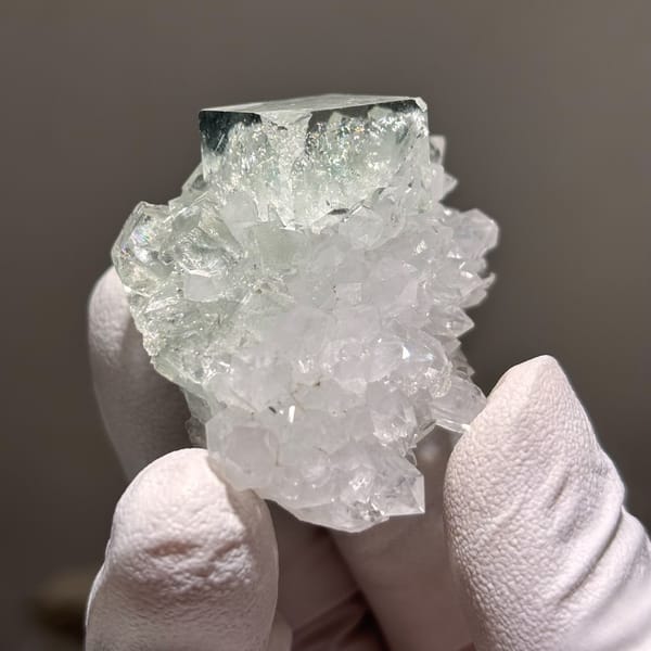 Fluorite with Quartz Zhejiang 4.0 cm — alternate view