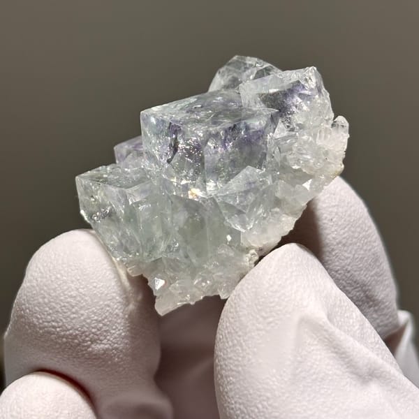 Fluorite with Quartz B Zhejiang 3.0 cm — complete view