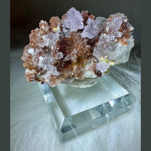 Purple Creedite with White Inclusions 4.2 cm — alternate view