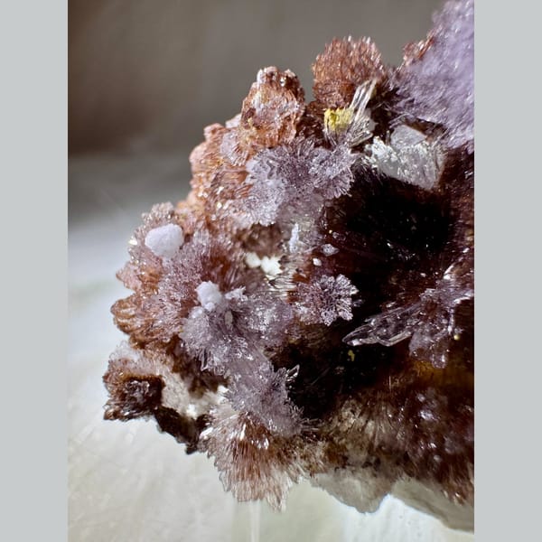 Purple Creedite with White Inclusions 4.2 cm — detail view